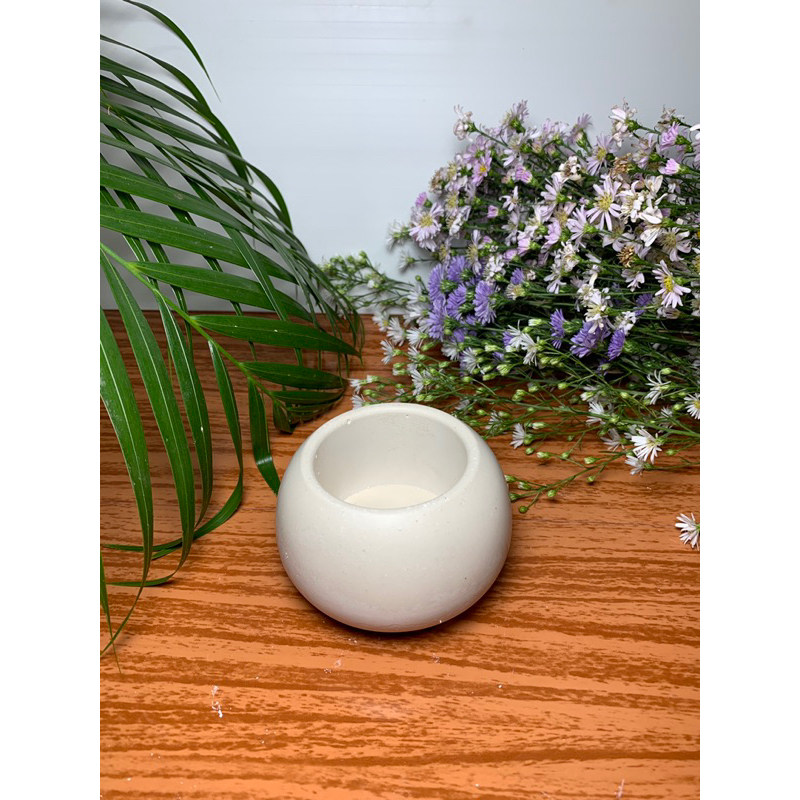 Pot mini bulat | pot semen | tempat lilin