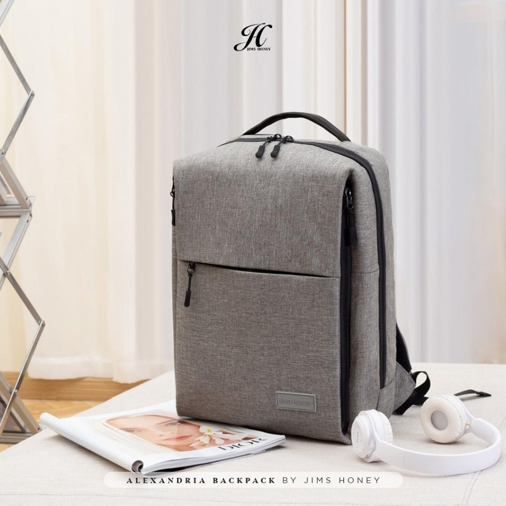 Alexandria Backpack Jims Honey Ori Tas Ransel Unisex Cewek Cowok Sporty Keren  Simple