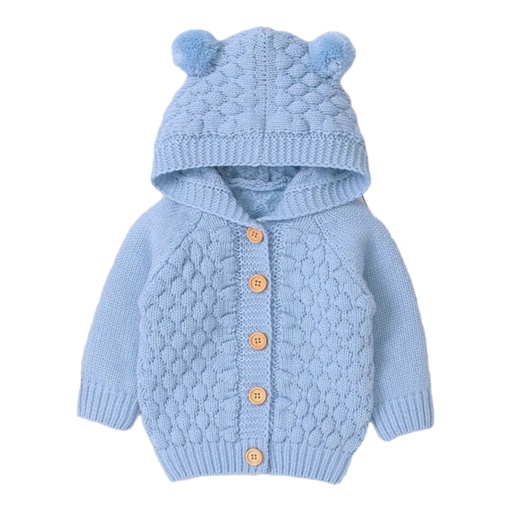 Sakhi Baby Sweater Hoodie Rajut Anak bayi Perempun usia 1 Tahun