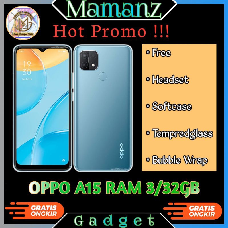Oppo A15 Ram 3/32Gb Fullset ex Resmi murah