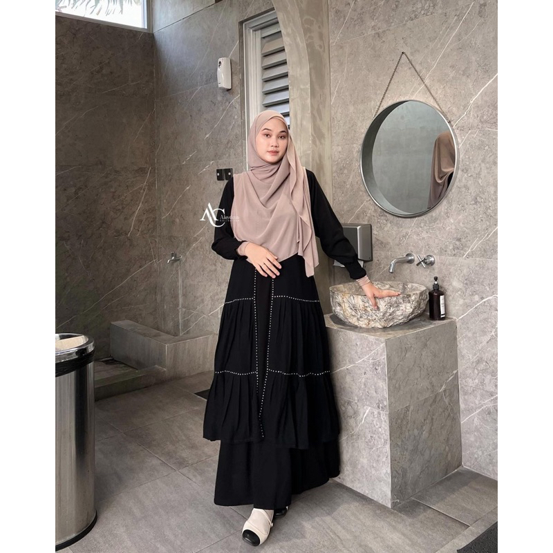 Abaya Dress Maxi Arab Saudi Bordir Zephy Turki Umroh Dubai Turkey By AlaydrusCollection 851