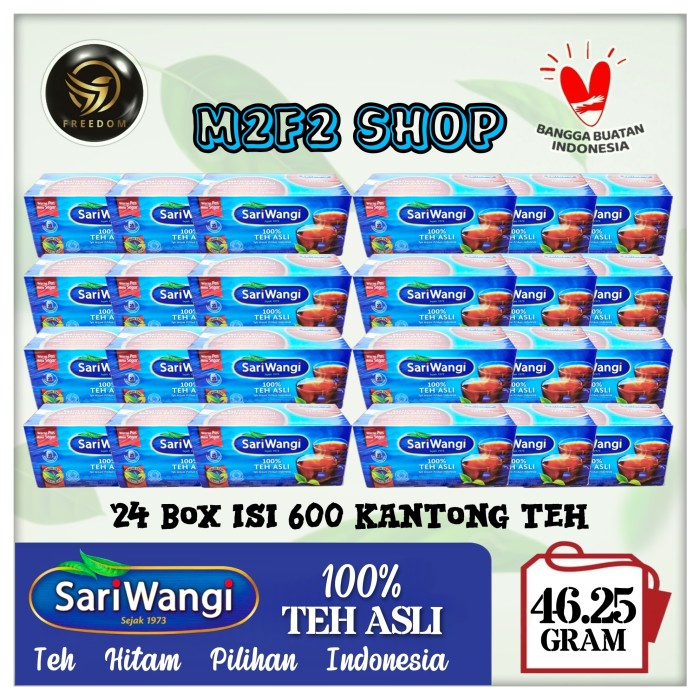 

Teh Celup SariWangi Original Asli Isi 25 Kantong - 46,25 gr (Kemasan 24 Box)