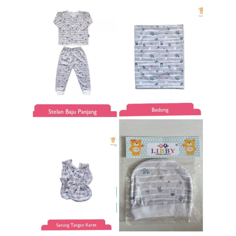 PAKET BAJU NEWBORN (0-3bulan) VELVET JUNIOR/ LIBBY BABY