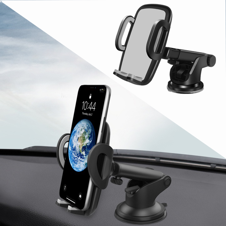 Car Holder 360 Rotable HP Mobil Stand Holder Pemegang HP Bisa Disesuaikan Dashboard Securely Silicon