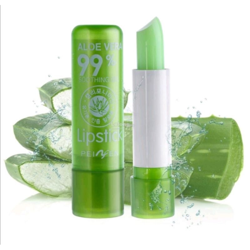 Lip Balm Lipstik Lipstick Soothing Gel ALOEVERA 99% Pelembab bibir