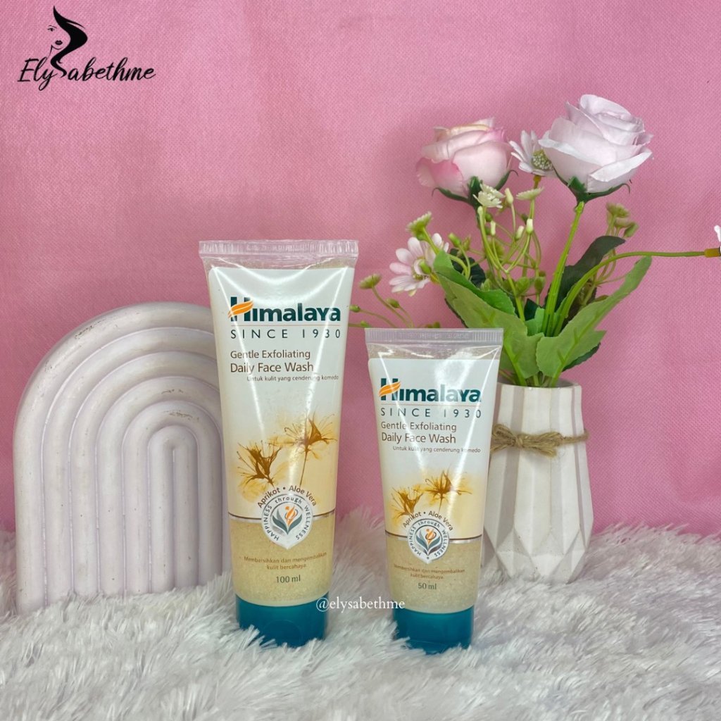 ✿ELYSABETHME✿ ᕼIᗰᗩᒪᗩYᗩ himalaya gentle exfodaily face wash 50ml sabun cuci muka untuk mengobati jerawat acne