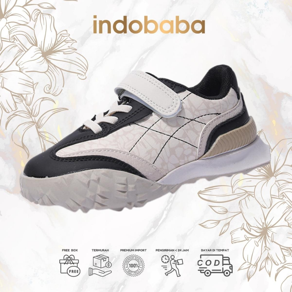 indobaba Sepatu Anak Perempuan Sneakers Anak Import Sport Baba 1-5 Tahun S154