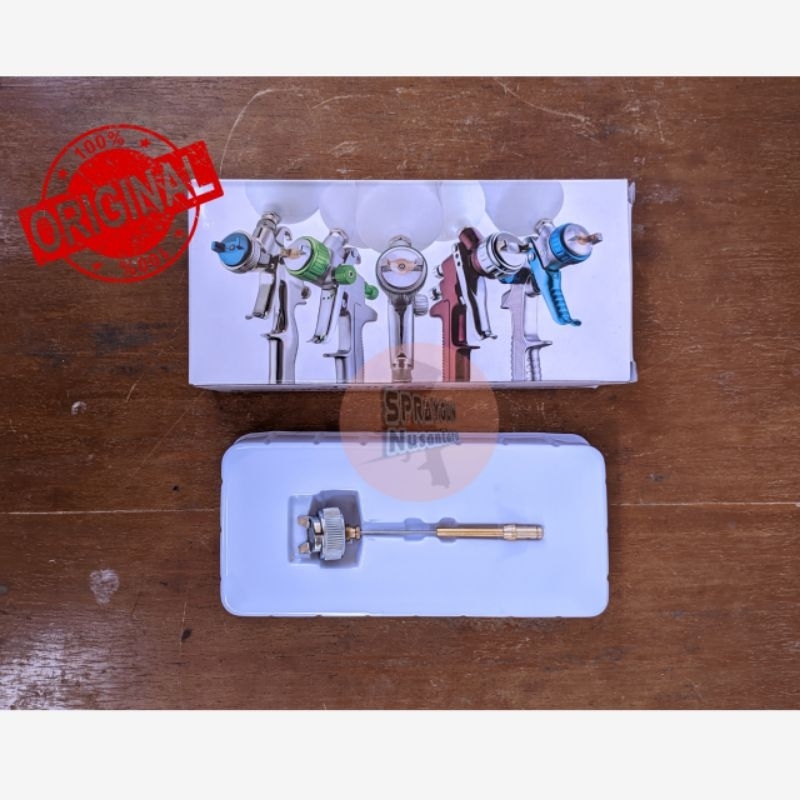 Nozzle Set Spray Gun F3 Auarita - Ukuran 0.5, 0.8, 1.0mm - Untuk Cat Mobil & Motor