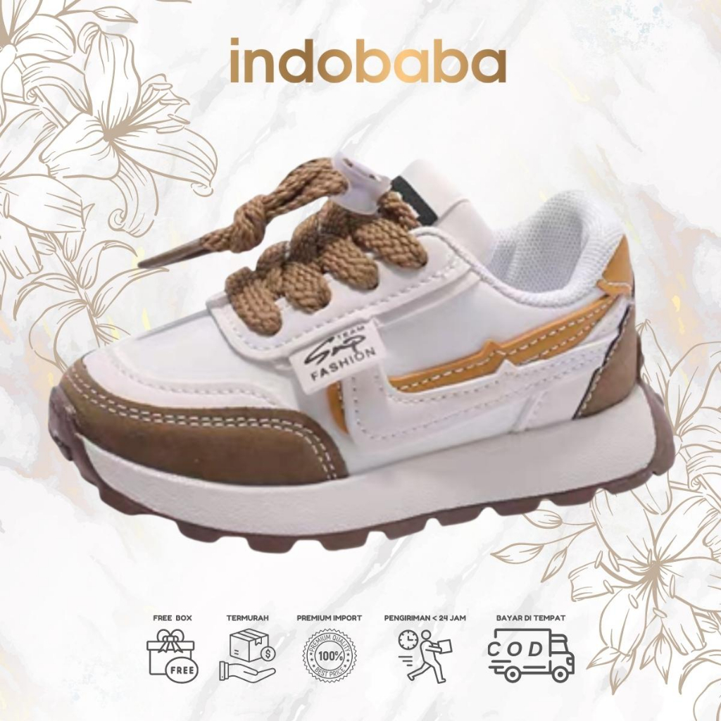 ✅INDOBABA✅ Sepatu Anak Perempuan Import Sneaker Anak Laki laki Import Usia 1 2 3 4 5 Tahun #881598