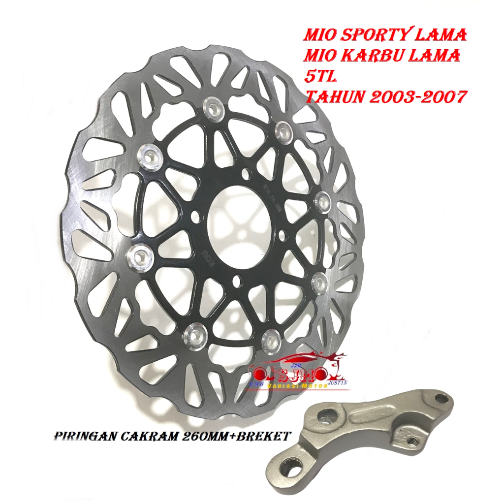 PIRINGAN 260MM MIO SPORTY LAMA MIO KARBU LAMA 5TL DISC BRAKE FRONT YAMAHA MIO SPORTY OLD MIO SPORTY KARBU PERTAMA