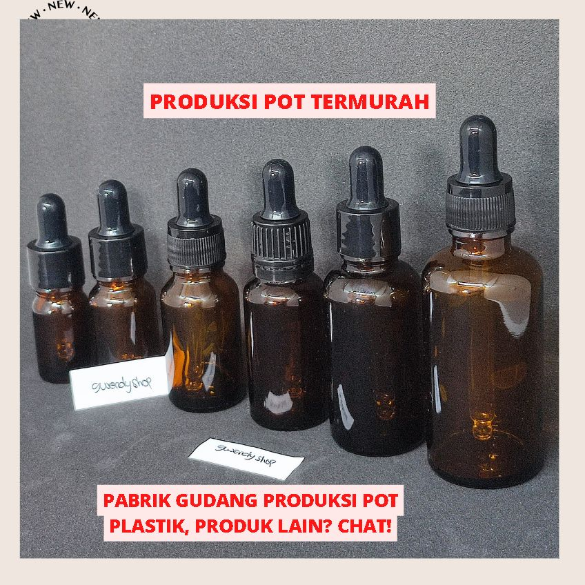 [TERMURAH] Botol Pipet 10ML Botol Pipet 10 ml Botol Pipet Kaca 5ml Botol Serum Kaca 10ml Botol Serum