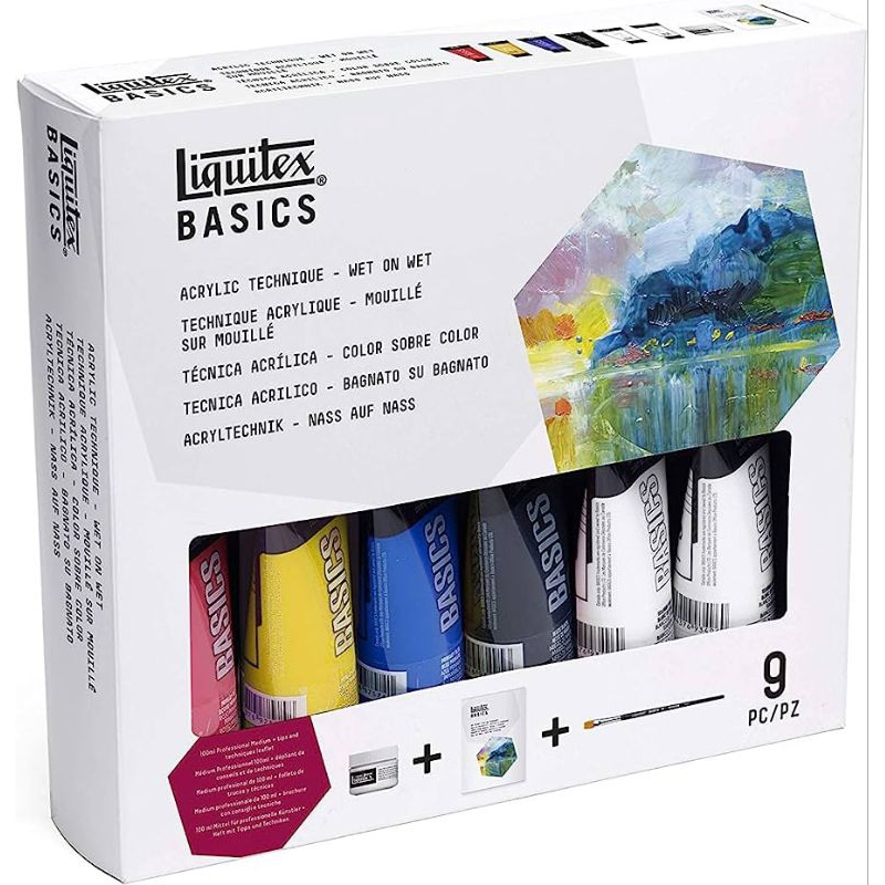 

Liquitex Basics Acrylic Paint Set - Wet On Wet Technique