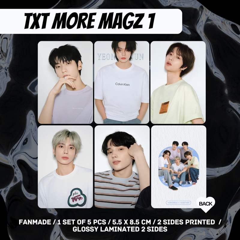 TXT PHOTOCARD - MORE MAGAZINE JAPAN TOMORROW X TOGETHER