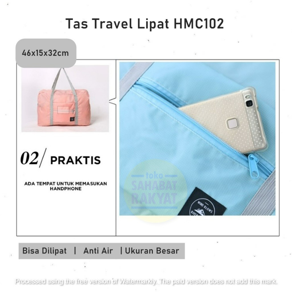 Tas Travel Lipat Anti Air HMC102