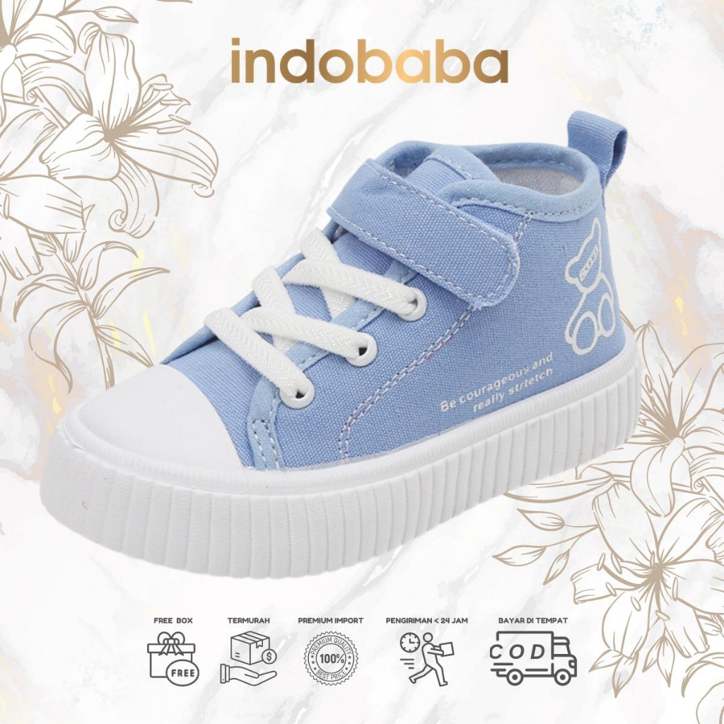 indobaba Sepatu Anak Perempuan Import Sneaker Anak Laki laki Import Usia 1-5 Tahun S176