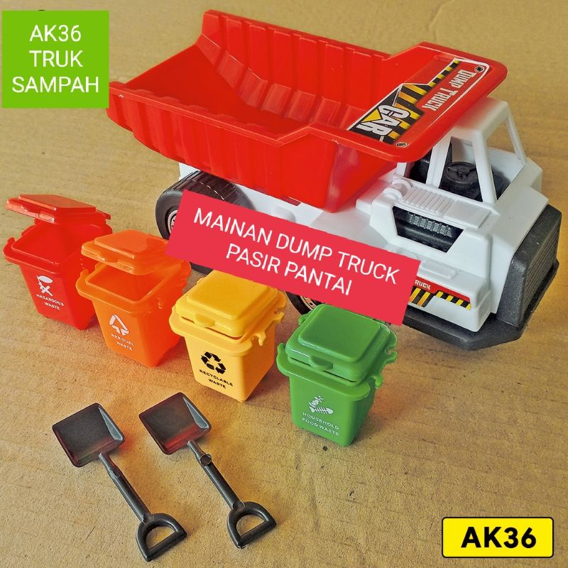 MAINAN ANAK MOBIL TRUK KEBERSIHAN/MAINAN ANAK TRUK SAMPAH/MAINAN MURAH MOBIL TRUK SAMPAH