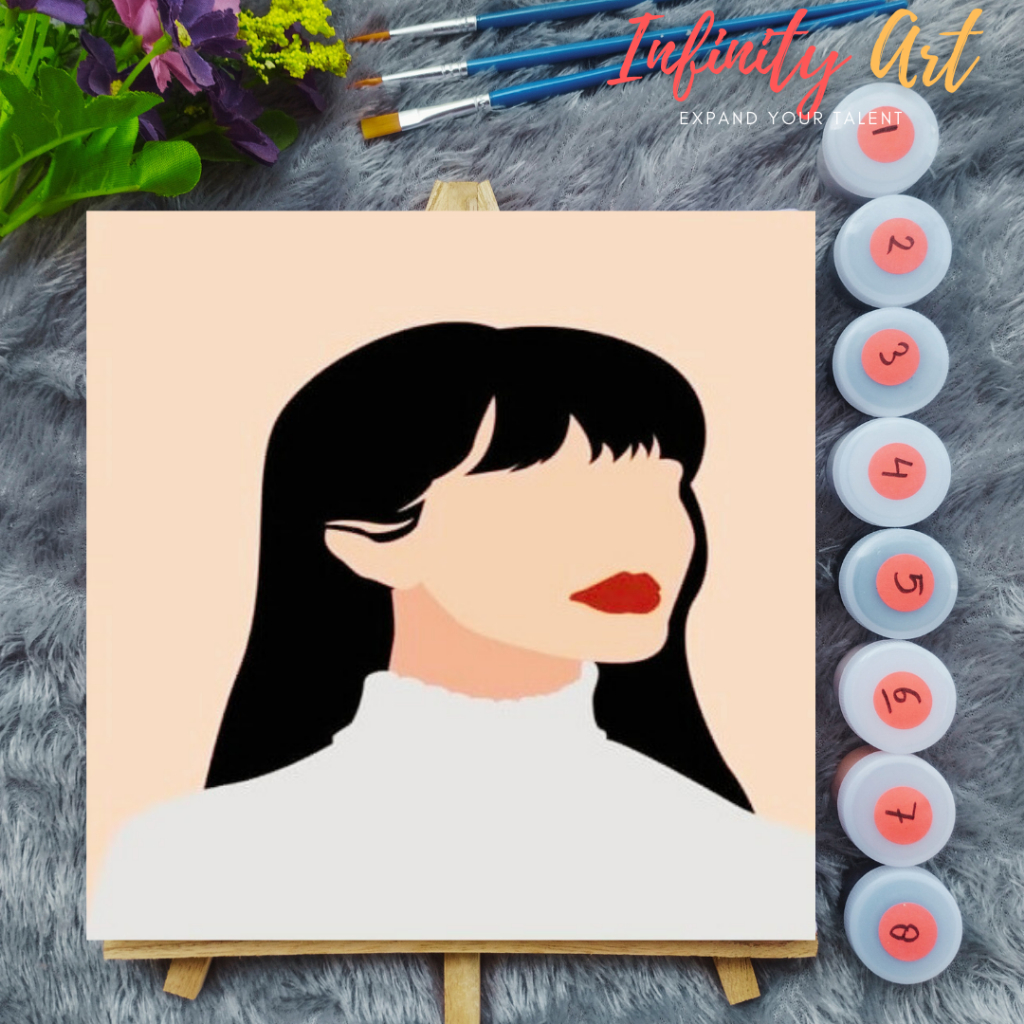 

Paint by Number [ Wanita Cantik ] Strong Woman Hebat Paint By Number Anime 20x20 cm Paint by Number Kit DIY canvas painting Kit mewarnai lukisan with wooden frame numbers kanvas painting kit with frame siap lukis oil painting paint by number customs buku