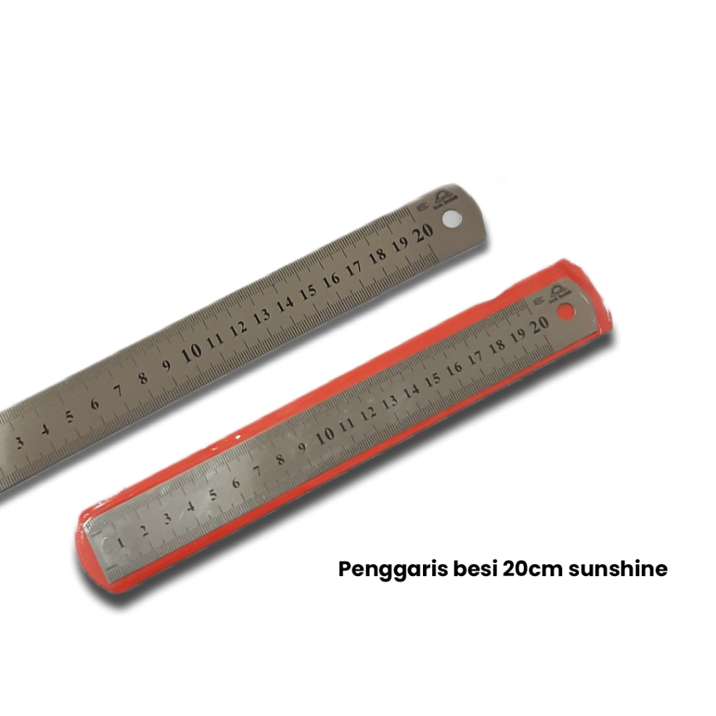 Penggaris Mistar Besi 20 cm Stainless Steel Ruler