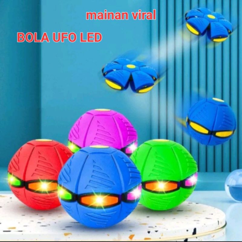 Mainan bola ufo led