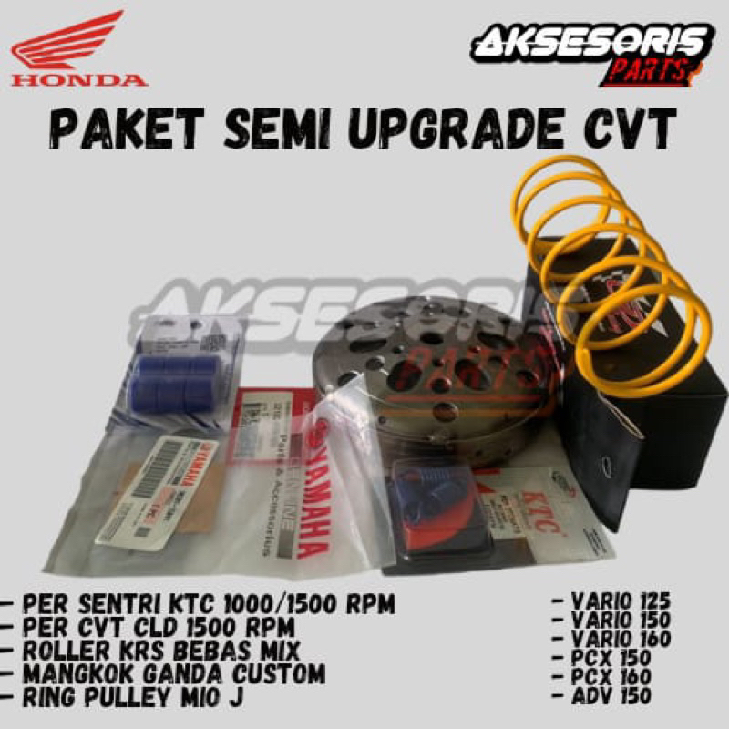 CVT VARIO 125 150 160 PAKET SEMI CVT PCX HONDA ADV UPGRADE CUSTOM CVT