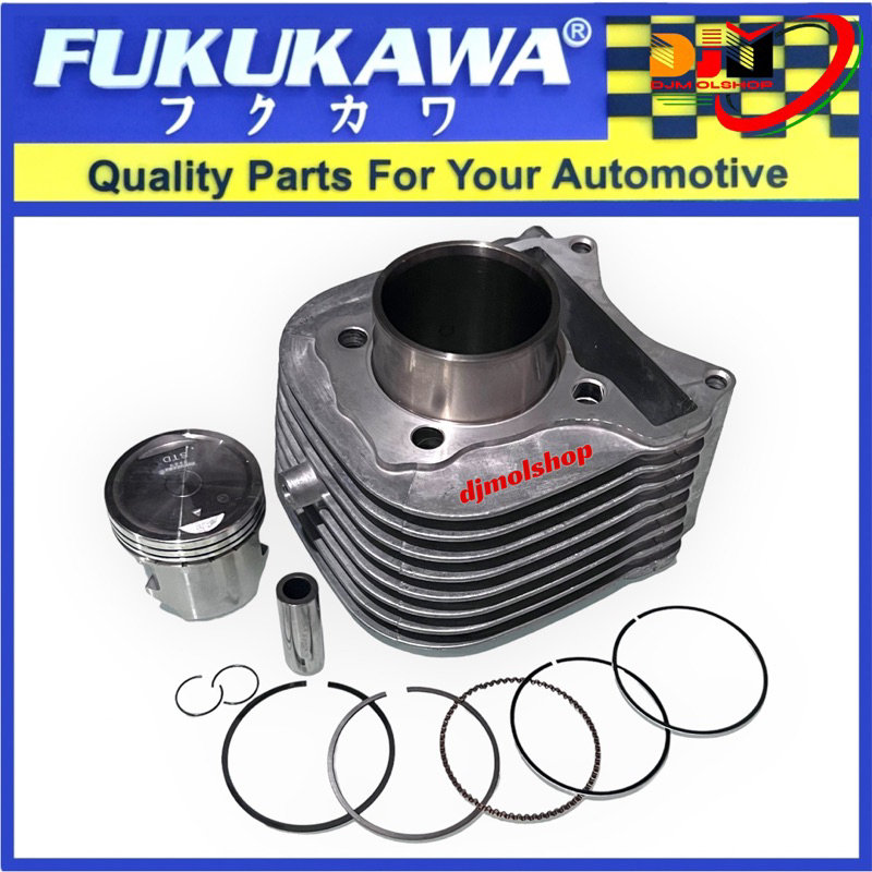 Paket Blok Seher Spin 125 Skywave Skydrive Hayate 125 Plus Piston Kit Original Fukukawa