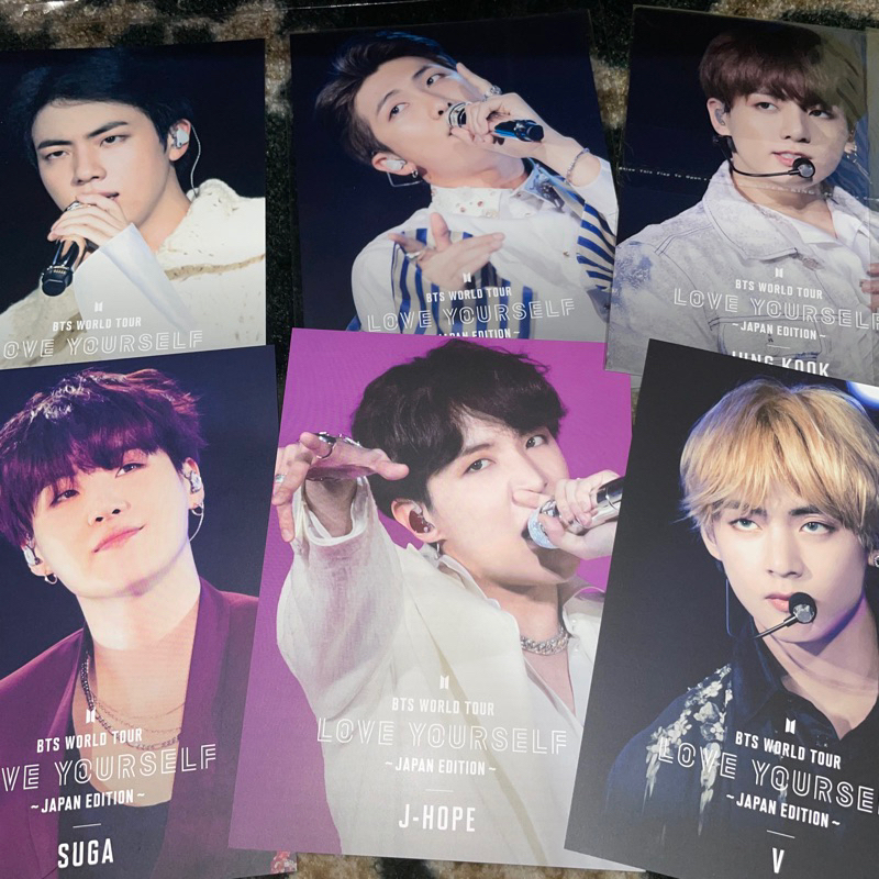 Postcard BTS Love Yourself Bluray Japan