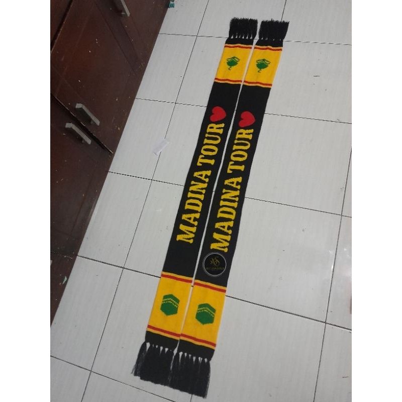 SYAL RAJUT MANUAL COSTUM / UMROH / BOLA / COMUNITAS / WISATA / MIN 100PCS