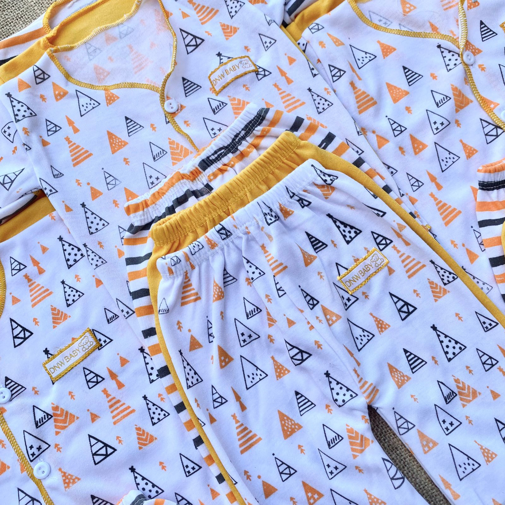 18 PCS Baju Bayi Baru Lahir Newborn Series Kuning ASYAM BABY