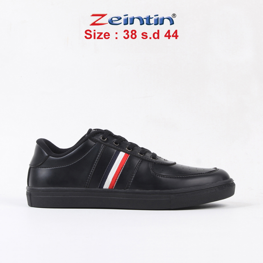 Zeintin - Sepatu Kets Pria Zeintin Sepatu Sneakers Sepatu Pria Sepatu Sekolah Kuliah Hitam BJ
