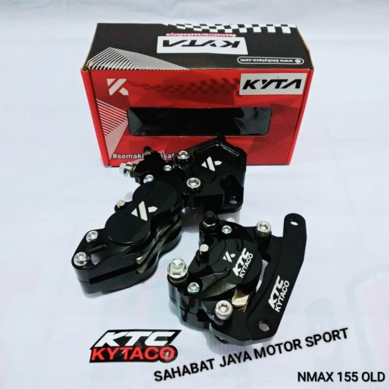 Kaliper Depan KTC KYTA 4 PISTON Kaliper Belakang KTC KYTA 2 PISTON NMAX OLD