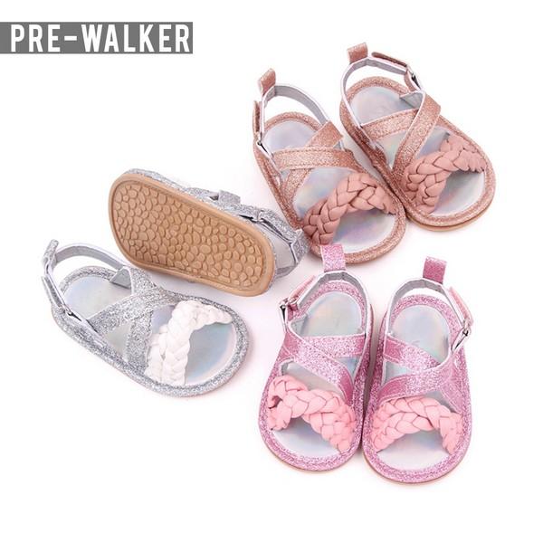 Sepatu Sendal Bayi Perempuan - Sendal Prewalker Bayi Anti Slip S1328