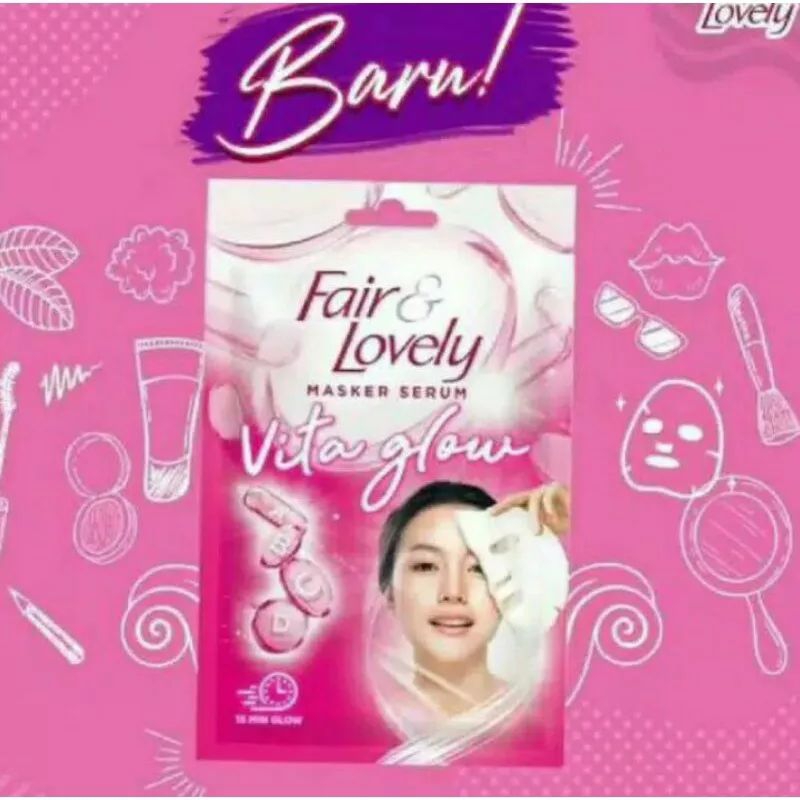 Fair&amp;Lovely vita glow masker serum buy 1 get 1 saset