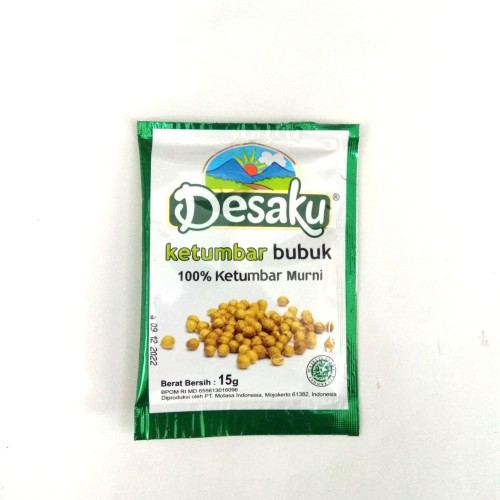 

Desaku ketumbar bubuk kemasan saset