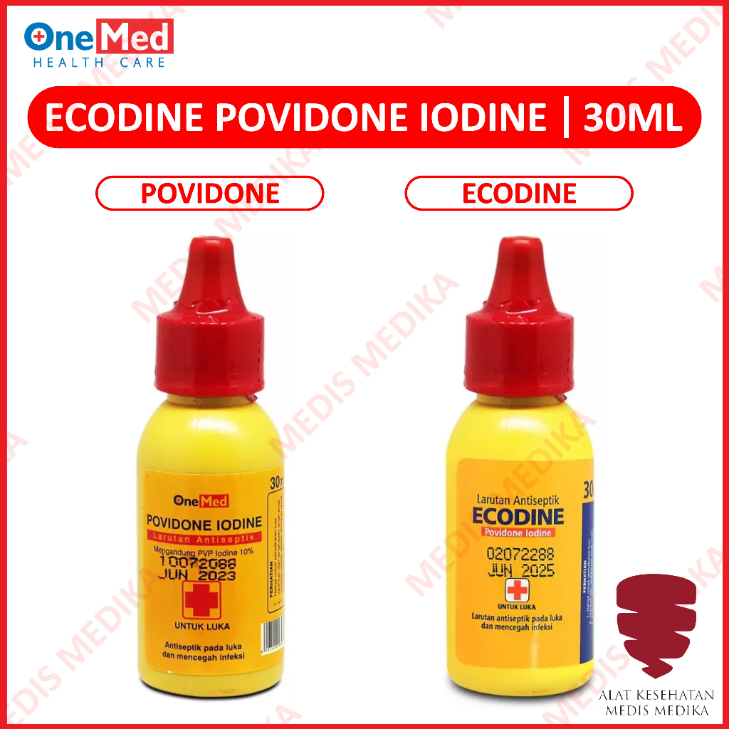 Povidone Iodine 30 ml Obat Luka Merah Sejenis Betadine OneMed