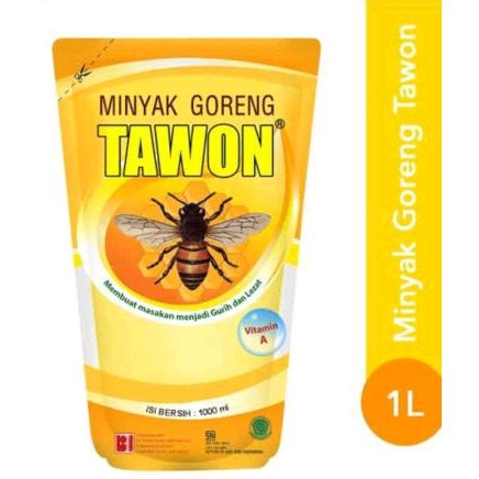 

[1 Liter] Minyak Goreng Cap Tawon 1Liter Kemasan pouch Refill