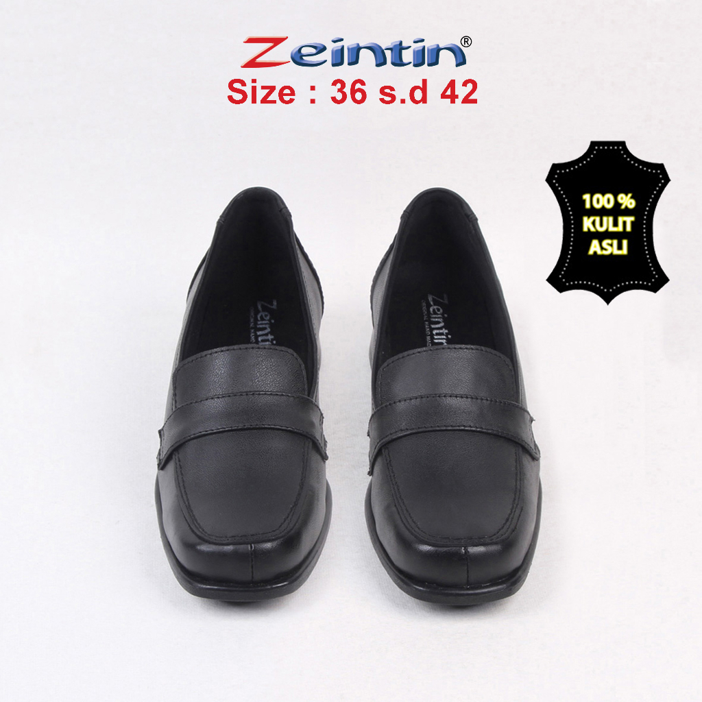 Zeintin - Sepatu Pantofel Wanita Zeintin Sepatu Wanita Bahan Kulit Kuliah Kerja Kantor BJ