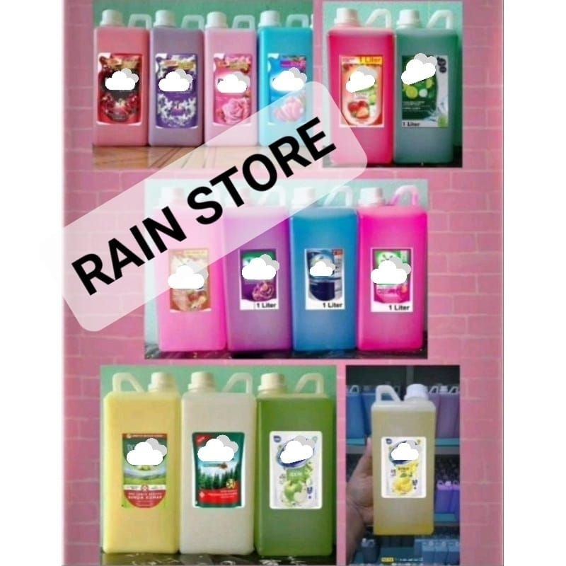 downy /r1nso/S*nlight Sabun Cuci Piring 1 Liter /  Cairan Pencuci Piring Repack 1lt