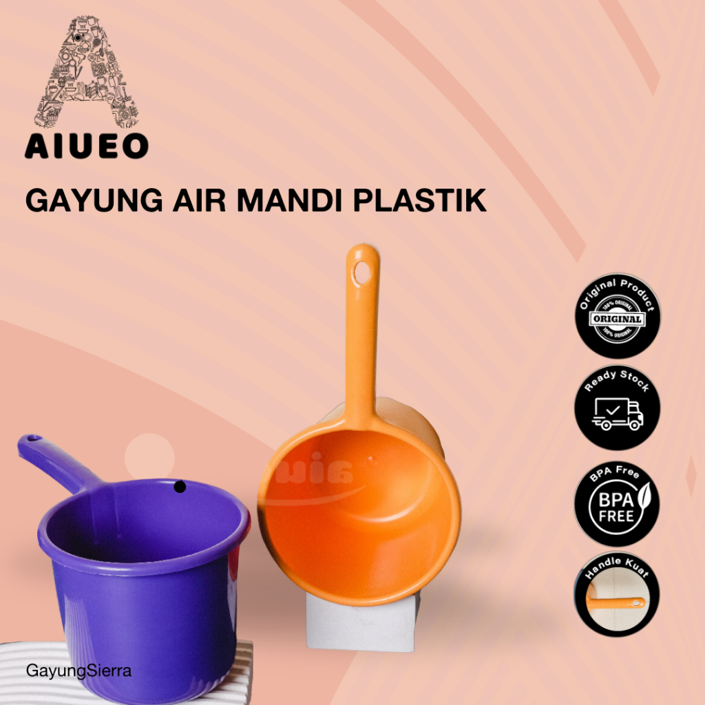 AIUEO | Gayung Air Mandi Plastik Murah Warna Random Gayung mandi Gayung murah anti pecah | cebok terlaris