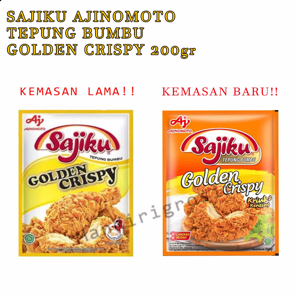 Tepung Bumbu * Sajiku Ajinomoto * Golden Crispy * 200gr