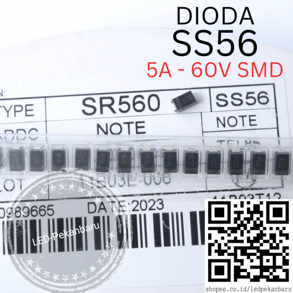 DIODA SS56 SS 56 SMD SR560 5A 60V SCHOTTKY BARRIER RECTIFIERS