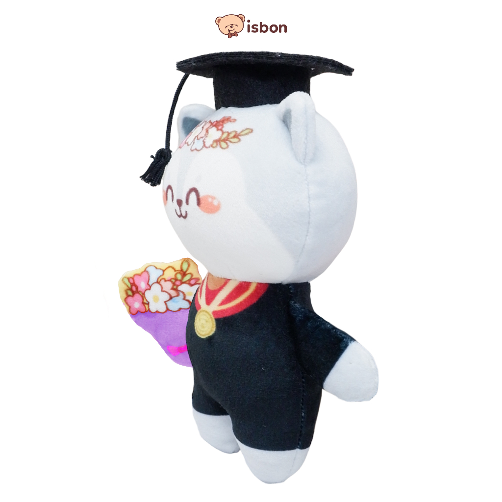 ISTANA BONEKA Wisuda Bring Me Flower Series STD With Toga Graduation Bahan Lembut Lucu Mungil Printing