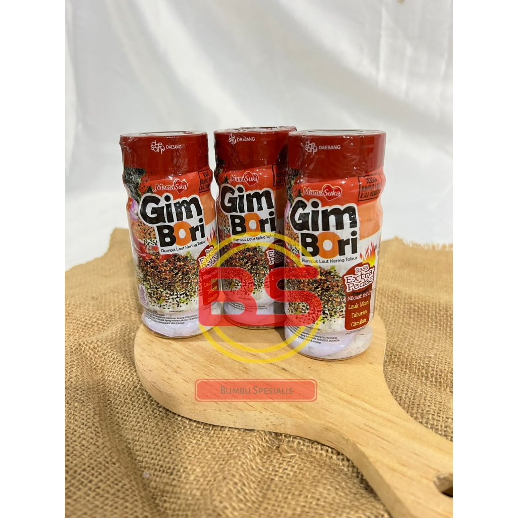 MamaSuka Gim Bori Rumput Laut Kering Tabur Extra Spicy 30gr