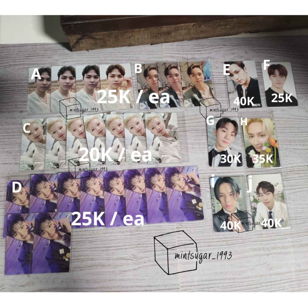 [ READY STOCK | CLEARANCE SALES ] Photocard Seventeen Official Part 4 ( joshua jun woozi the8 mingyu seungkwan vernon dino )