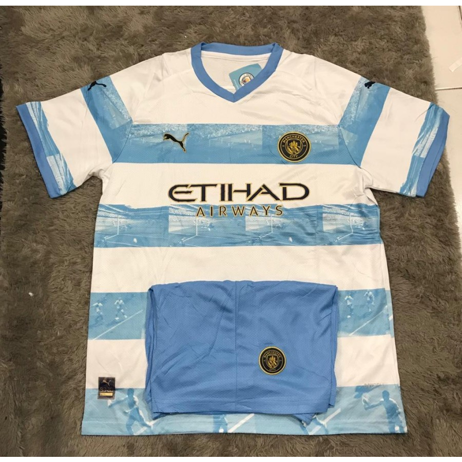 Jersey bola man city aguero home 2022 - 2023 grade ori import