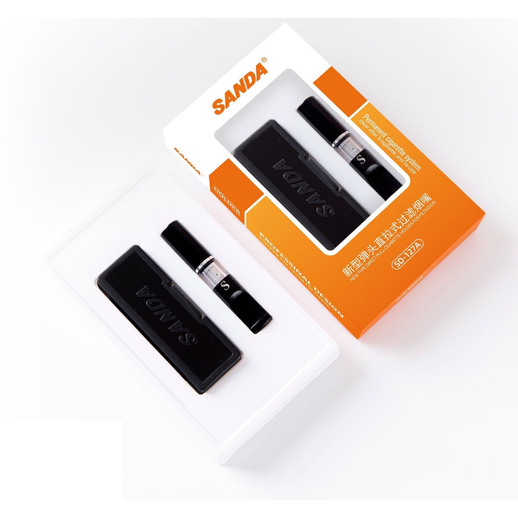 IMPOR SANDA SD127A PIPA FILTER SARINGAN ASAP PERMANEN DENGAN PELONTAR PUNTUNG KHUSUS UKURAN STANDARD 8MM