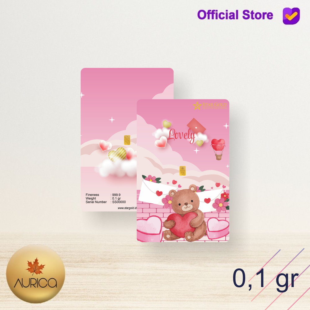 Logam Mulia Micro Gold StarGold Love Series 0,1gr