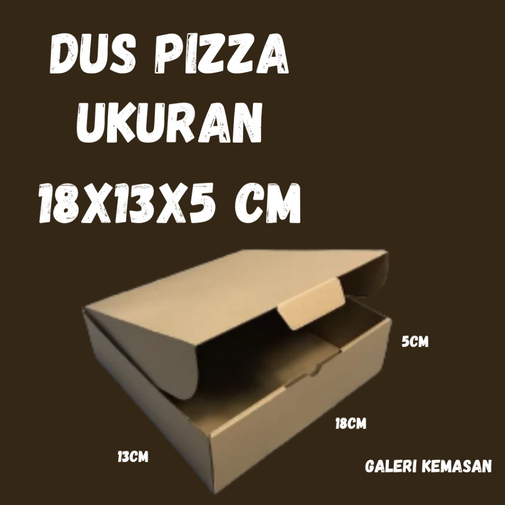 

BOX/KARDUS PACKING BROWNIES PIZZA UK 18X13X5 CM (Pembelian min 10pcs)