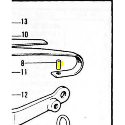 Presser Plate Spring Pin 105095001 Mesin Jahit Makeu Up YX-926 / B-926