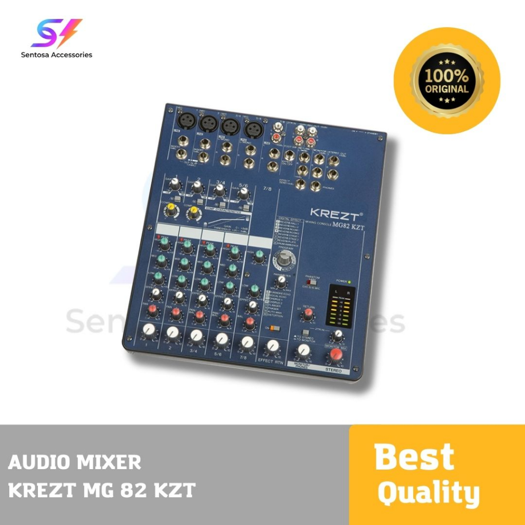 Audio Mixer KREZT MG82  KZT Mixer 8 Channel Original