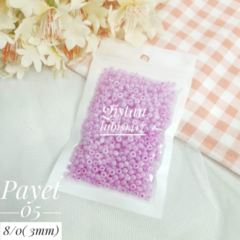 Payet Glowing Dove uk 8/0 (3mm) Kemasan 100 gr